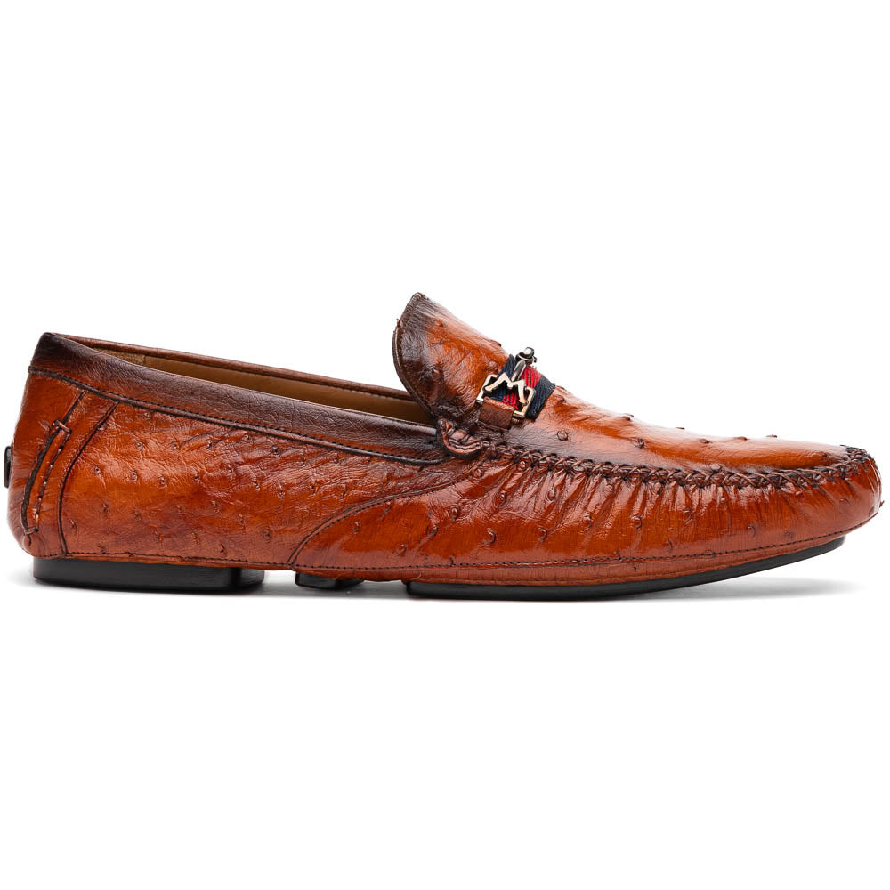 Mezlan Ostrich Driving Shoe Brandy (Exclusive) (RX7041-S)