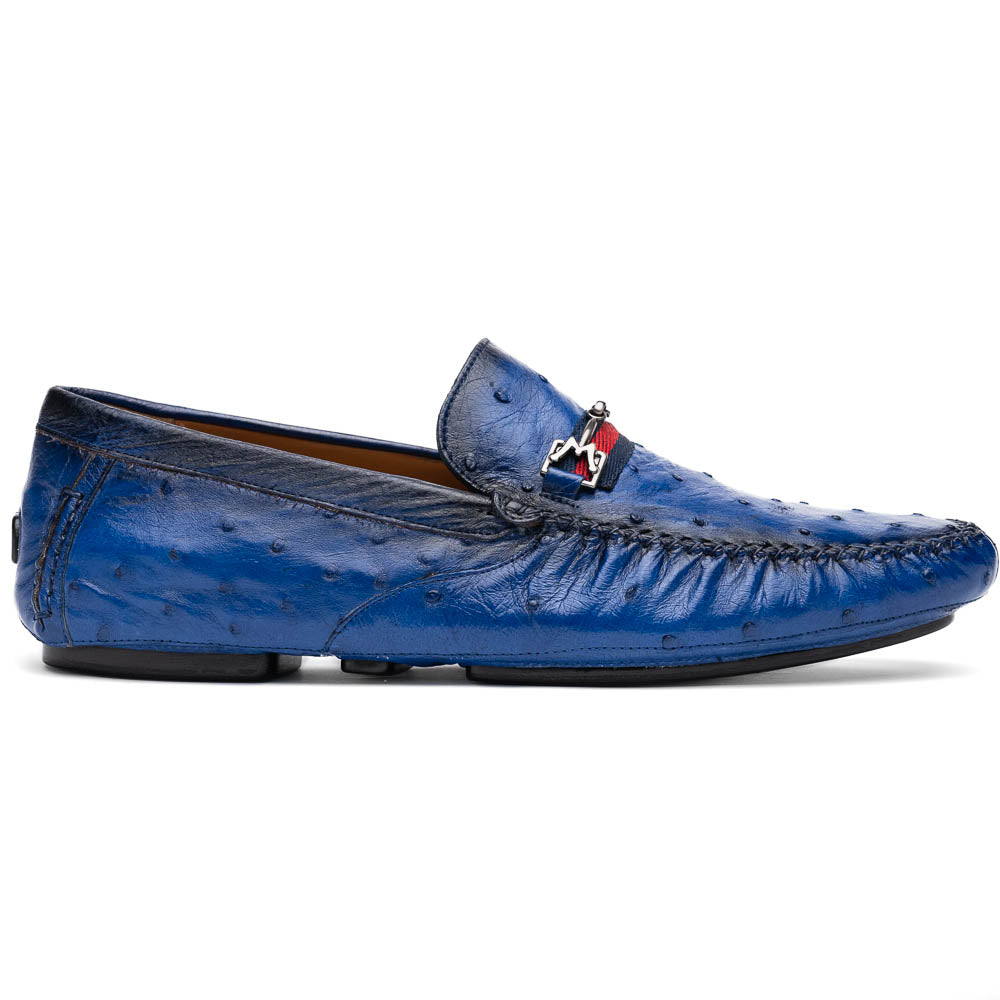 Mezlan Ostrich Driving Shoe Jeans (Exclusive) (RX7041-S)