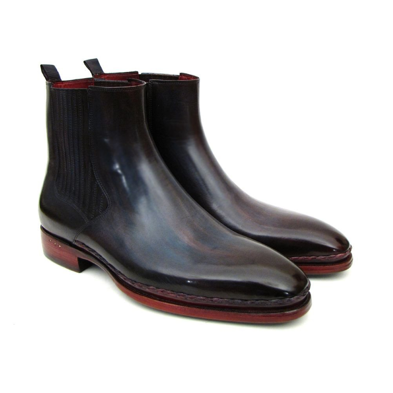 Paul Parkman Chelsea Boots Navy / Bordeaux