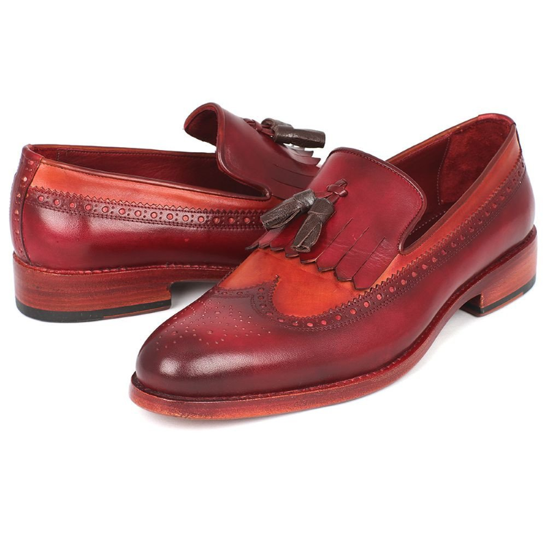 Paul Parkman Kiltie Tassel Loafers Tobacco / Bordeaux