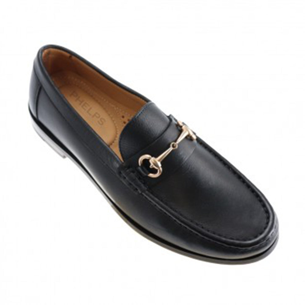 TB Phelps Bridge Bit Tubular English Moccasin Black