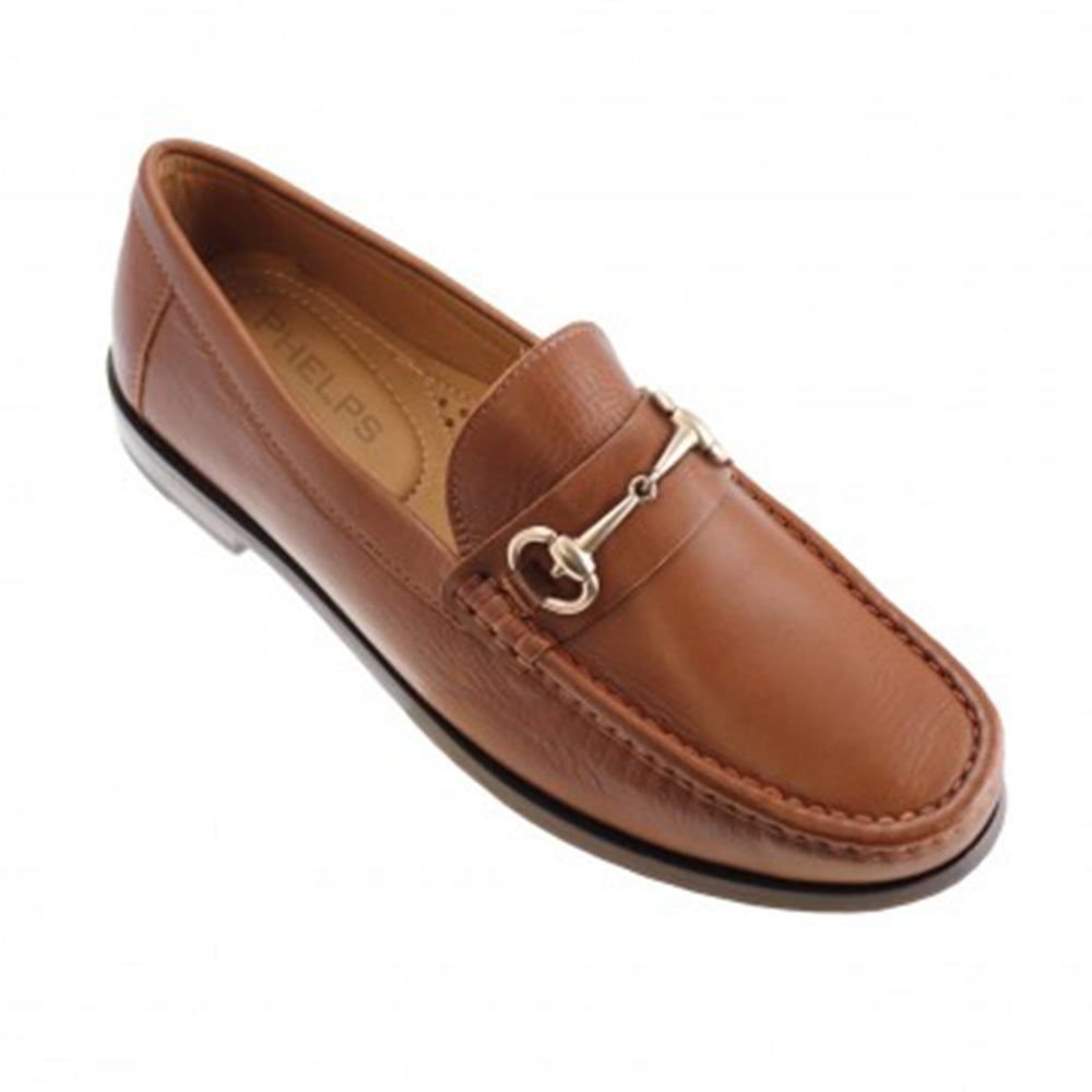 TB Phelps Bridge Bit Tubular English Moccasin Tan