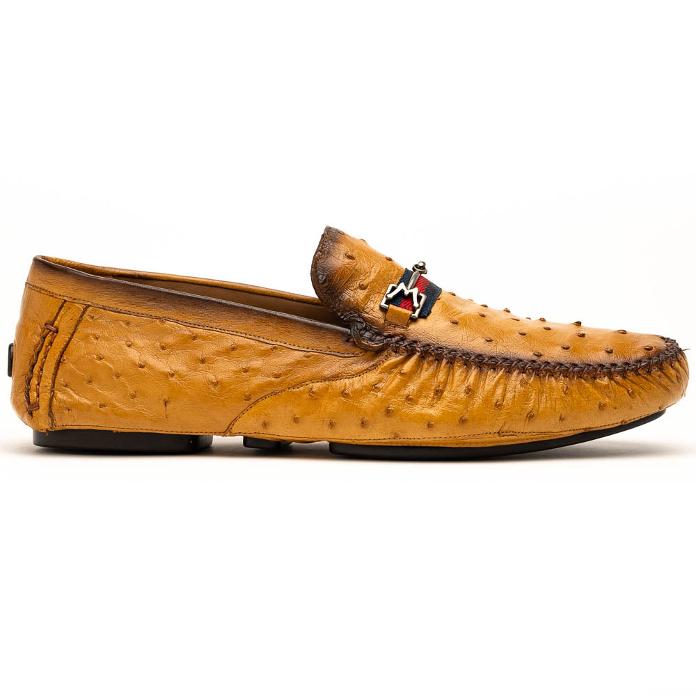 Mezlan Crocodile Super Sneaker Olive Green