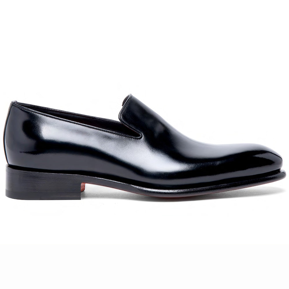 Santoni Black Calfskin Loafers Easy Loafer by Santoni – Boyds main image 4