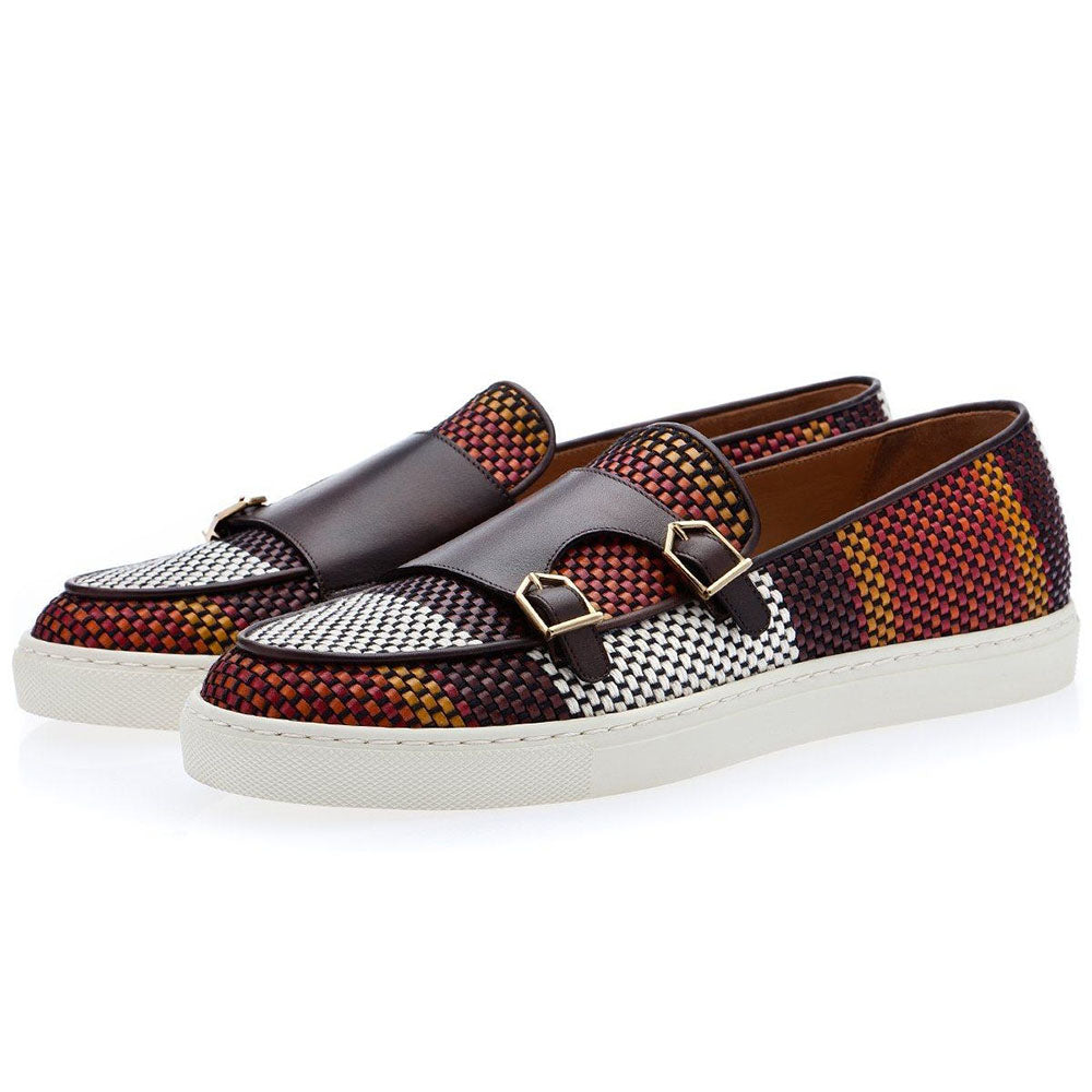 Superglamorous Tangerine 7 Tetris Skate Sneakers Brown  display picture 1