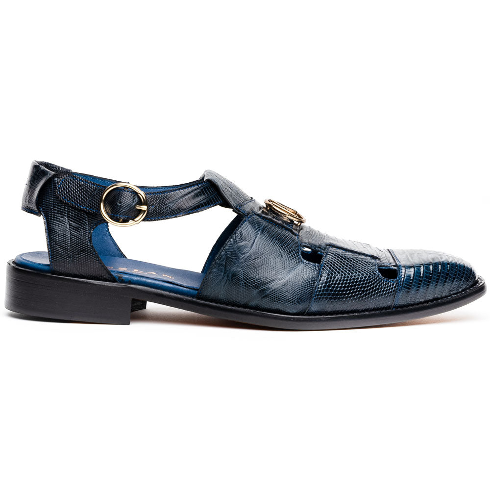 Mezlan SX4920L Lizard Sandals Navy (EXCLUSIVE)