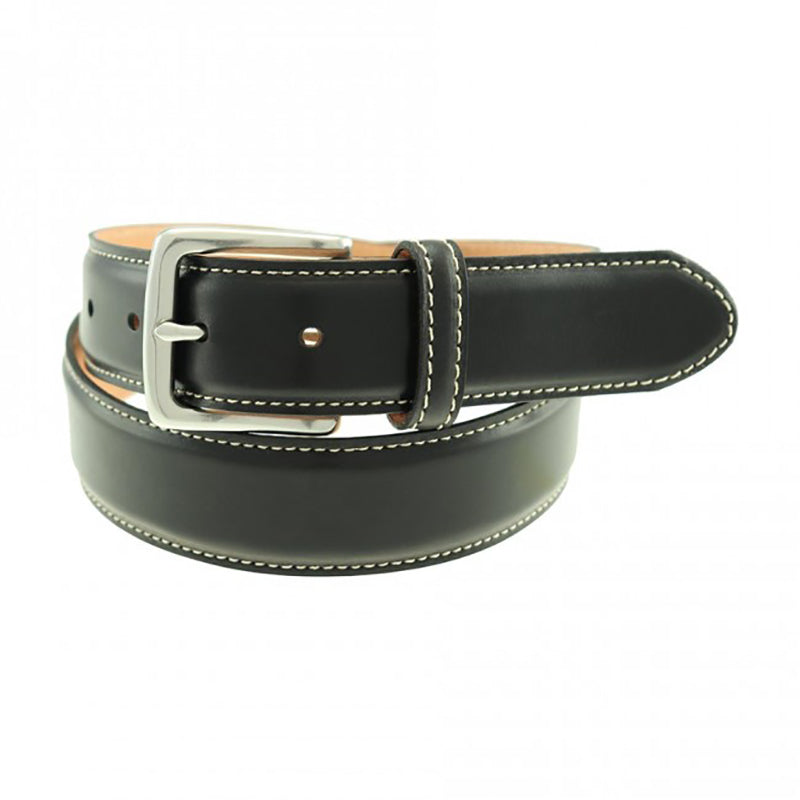 TB Phelps Colombia Leather Dress Belt Black