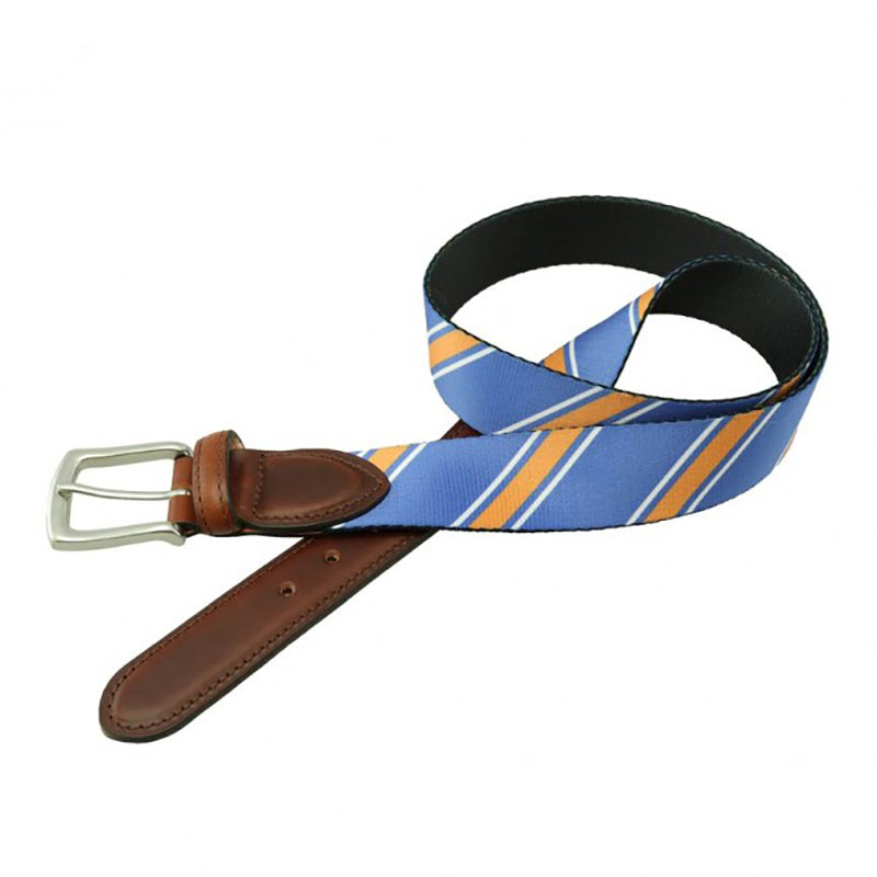 TB Phelps Hampton Web Tab Belt Repp Stripe 408ORRY
