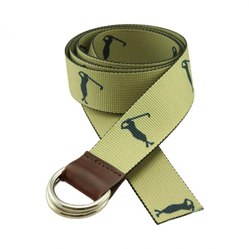 TB Phelps Largo D-Ring Web Belt Golfer