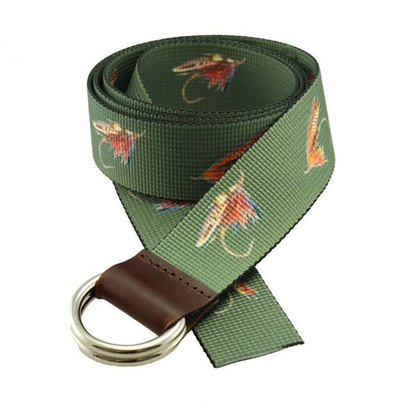 TB Phelps Largo D-Ring Web Belt Small Fly