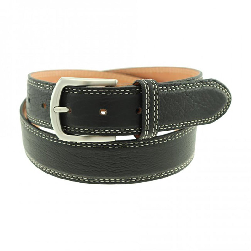 TB Phelps Raleigh Bison Belt Black
