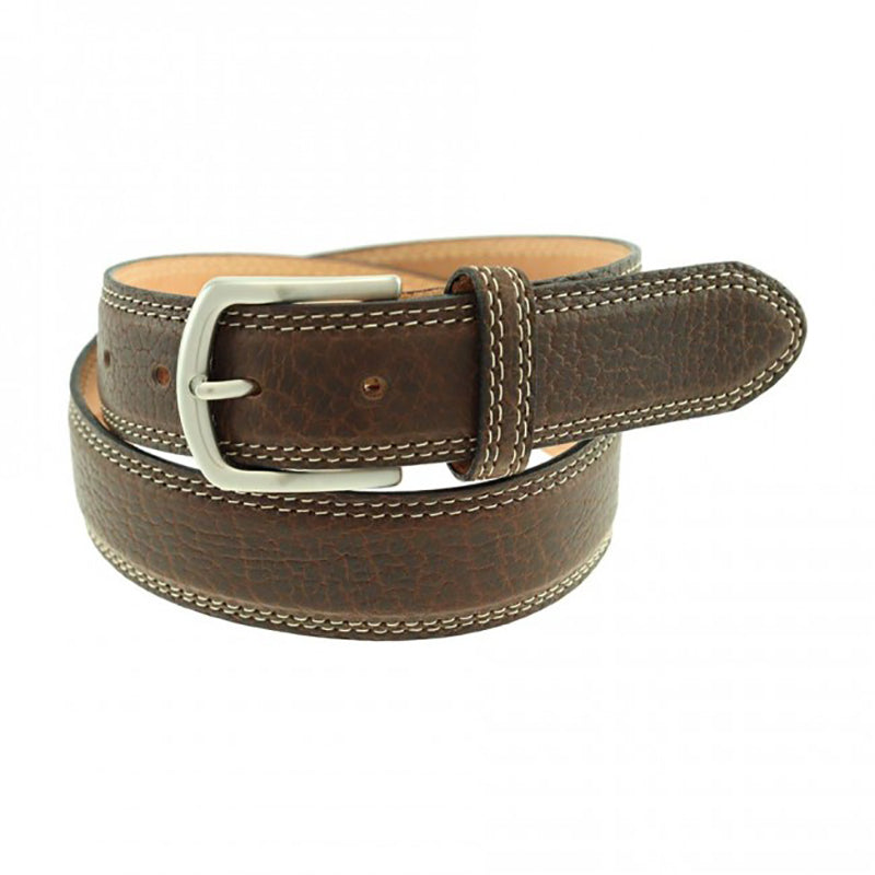 TB Phelps Raleigh Bison Belt Dark Briar