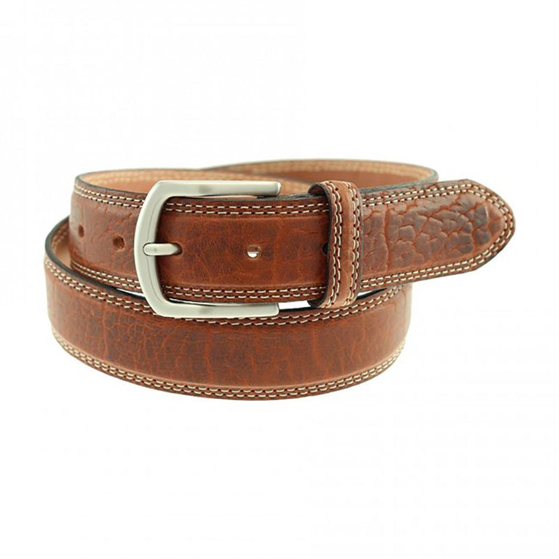 TB Phelps Raleigh Bison Belt Walnut