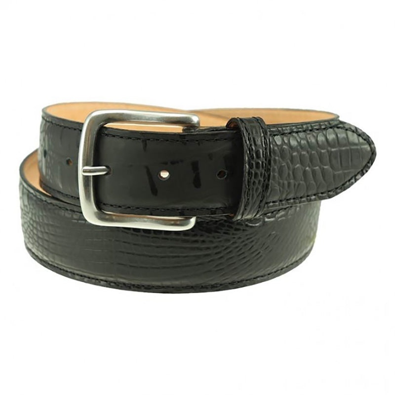 TB Phelps Travis Moc Croc Belt Black