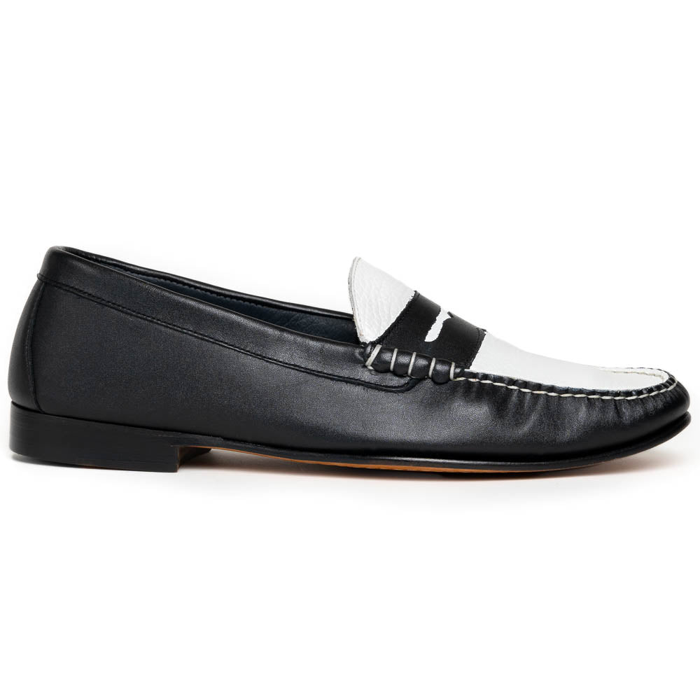 TB Phelps The Shag Loafers Black / White