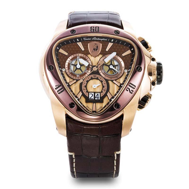 Tonino Lamborghini Spyder 1120 Chronographic Watch Brown/Gold