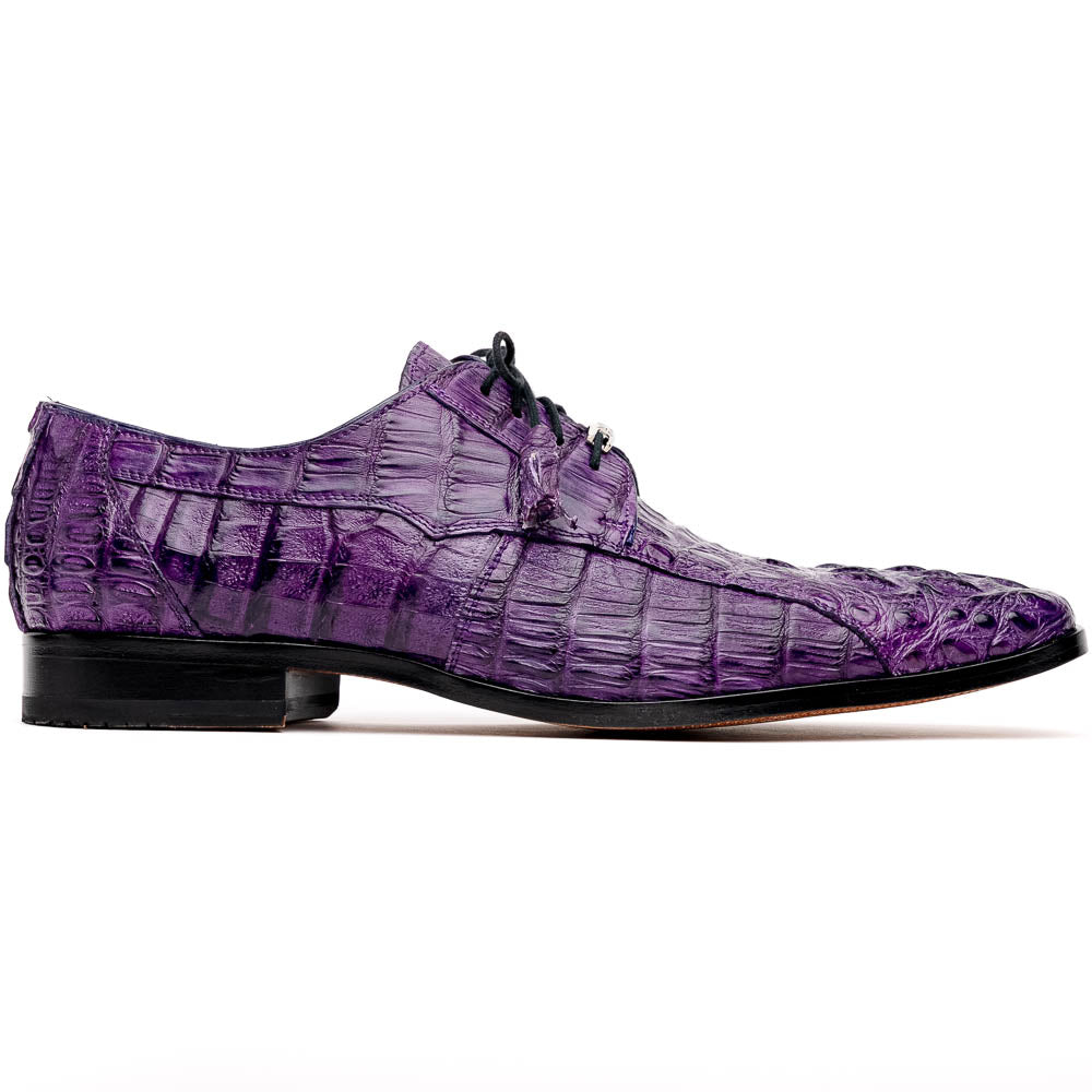 Marco Di Milano Tulum Caiman Crocodile Derby Purple