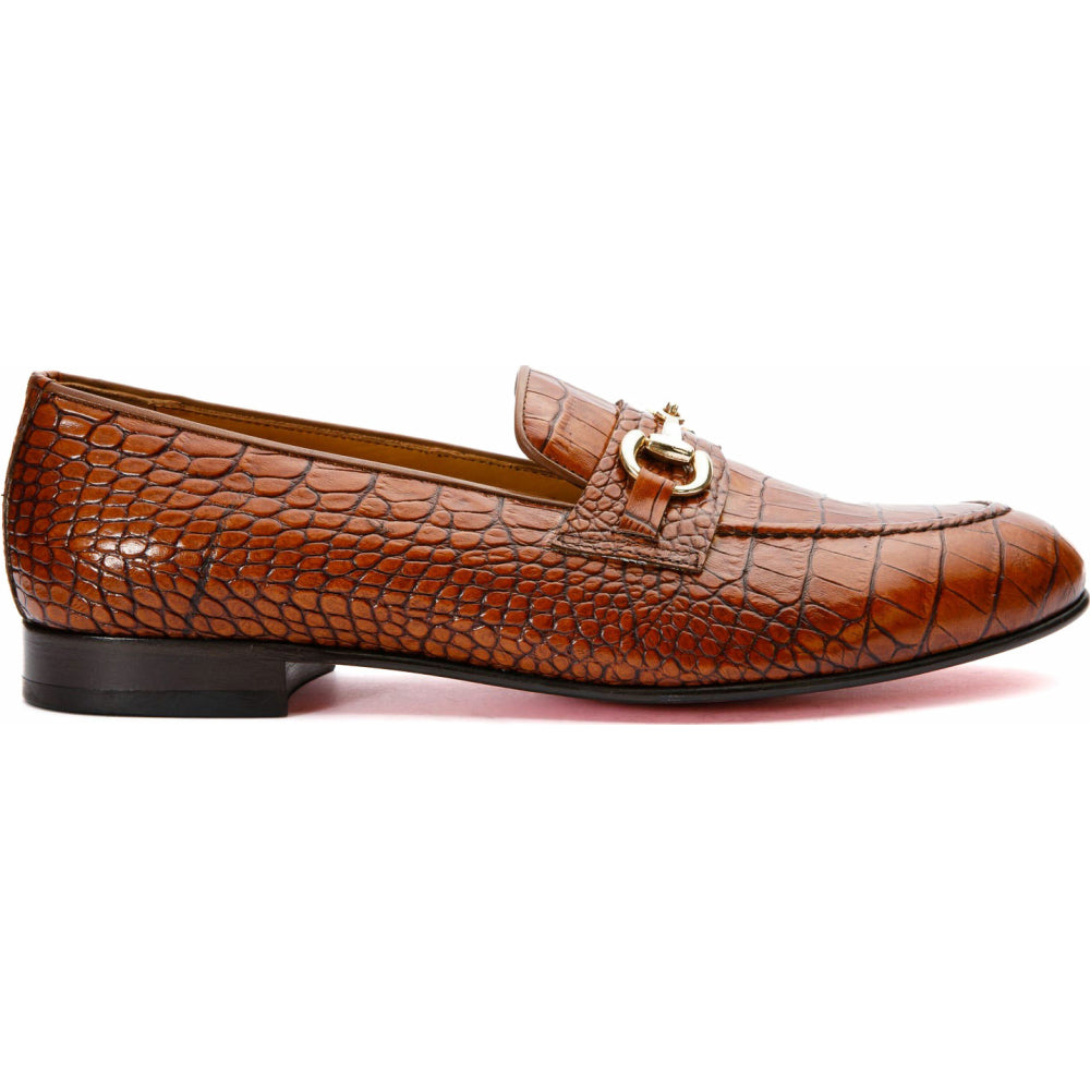 Vinci Leather The Monaco Brown Leather Shoe Bit Loafer (3256)