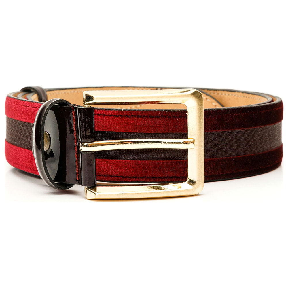 Vinci Leather The Pontalto Burgundy Leather Belt  display picture 1