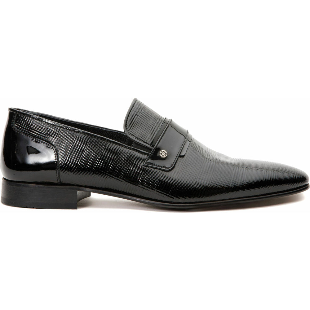 Vinci Leather The Warsaw Shoe Black Leather Bit Loafer (2004)