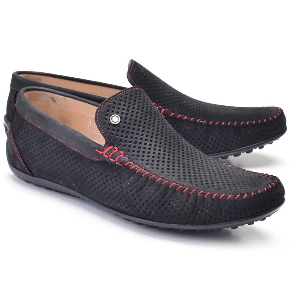 Corrente P00023-2301 Perforated Driving Shoe Black Image