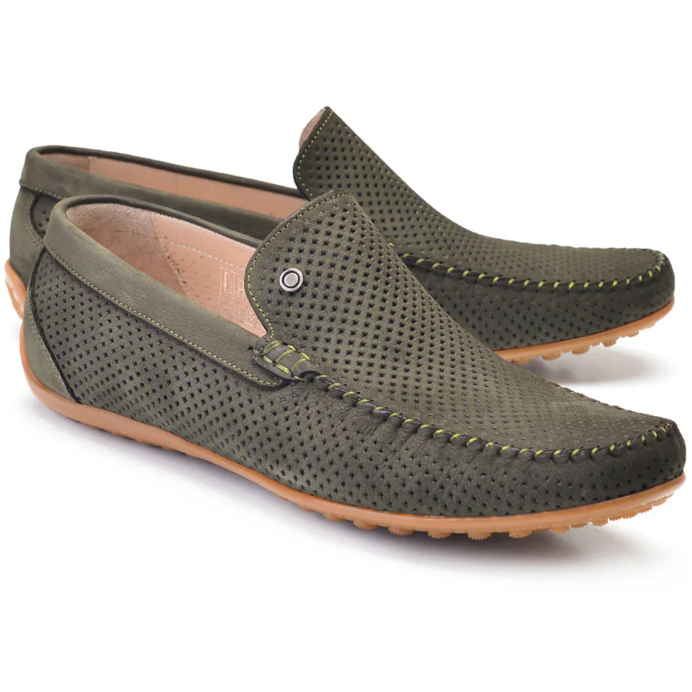 Corrente P00025-2301 Perforated Driving Shoe Green Image