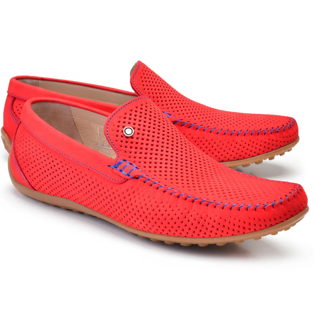 Corrente P00022-2301 Perforated Driving Shoe Red Image