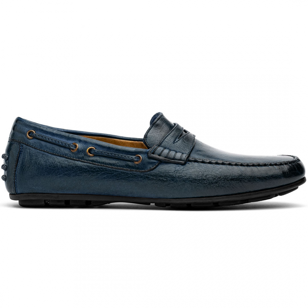 Calzoleria Toscana 2515 Driving Loafers Navy Image