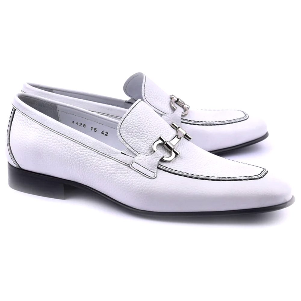 Corrente C11103-4428D Bit Loafers White Image