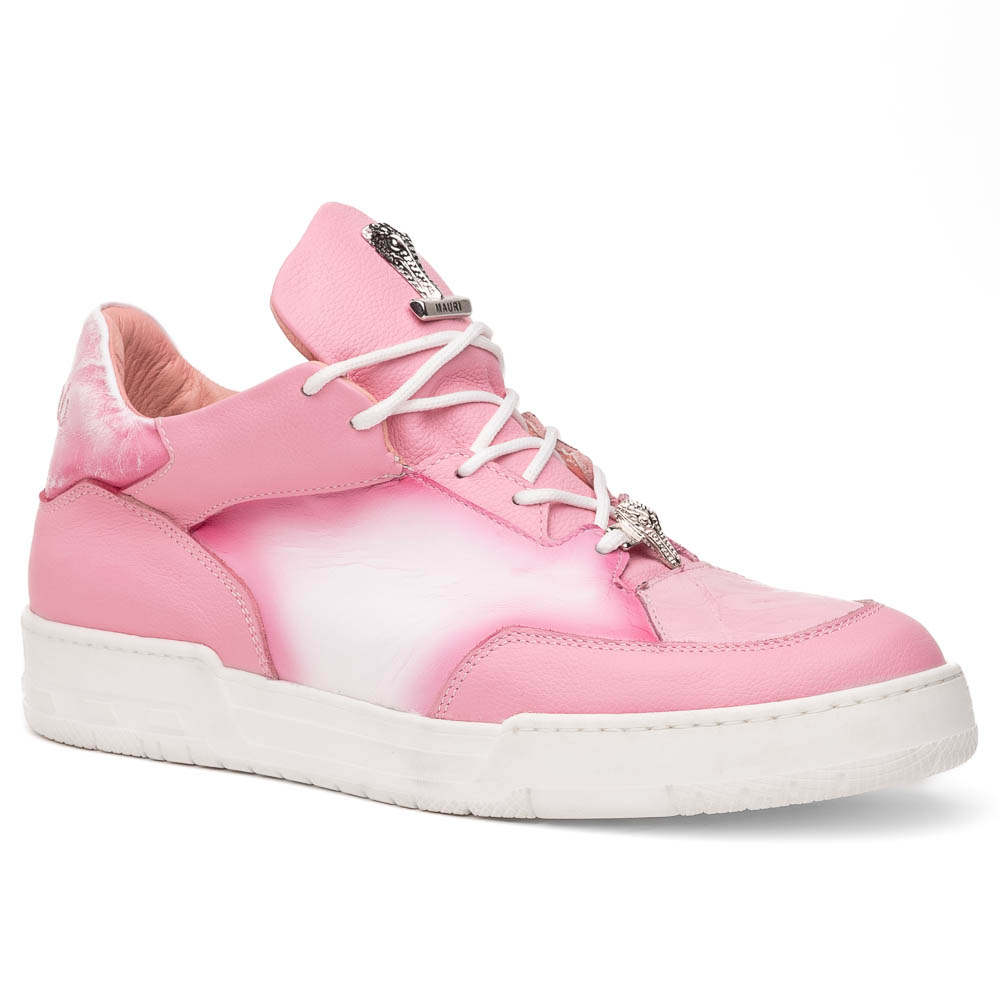 Mauri 8423 Ghost Baby Croc & Nappa Sneaker White / Dirty Pink Image