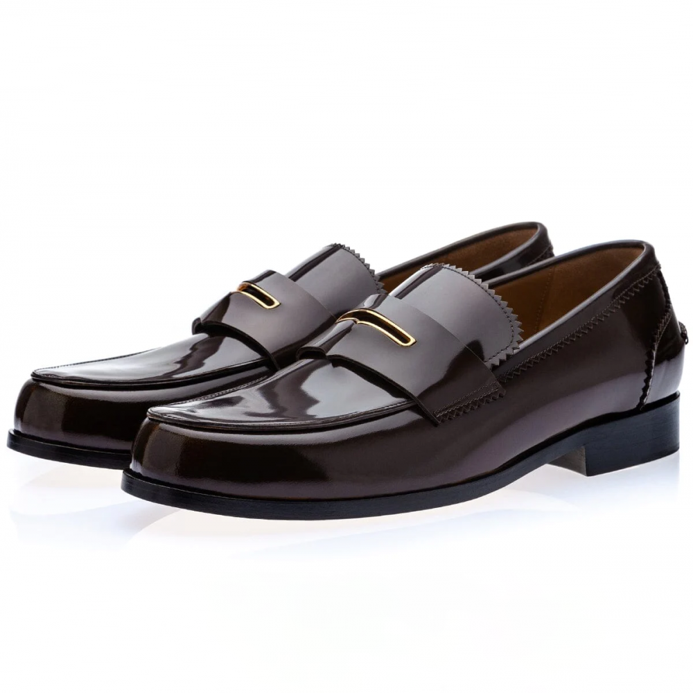 Superglamourous Balmoral Brushed Loafers Brown Image