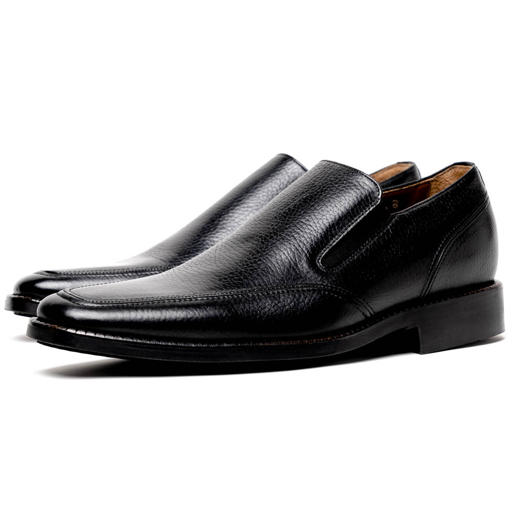 Michael Toschi Mario Double Side Gore Loafers Black | MensDesignerShoe.com