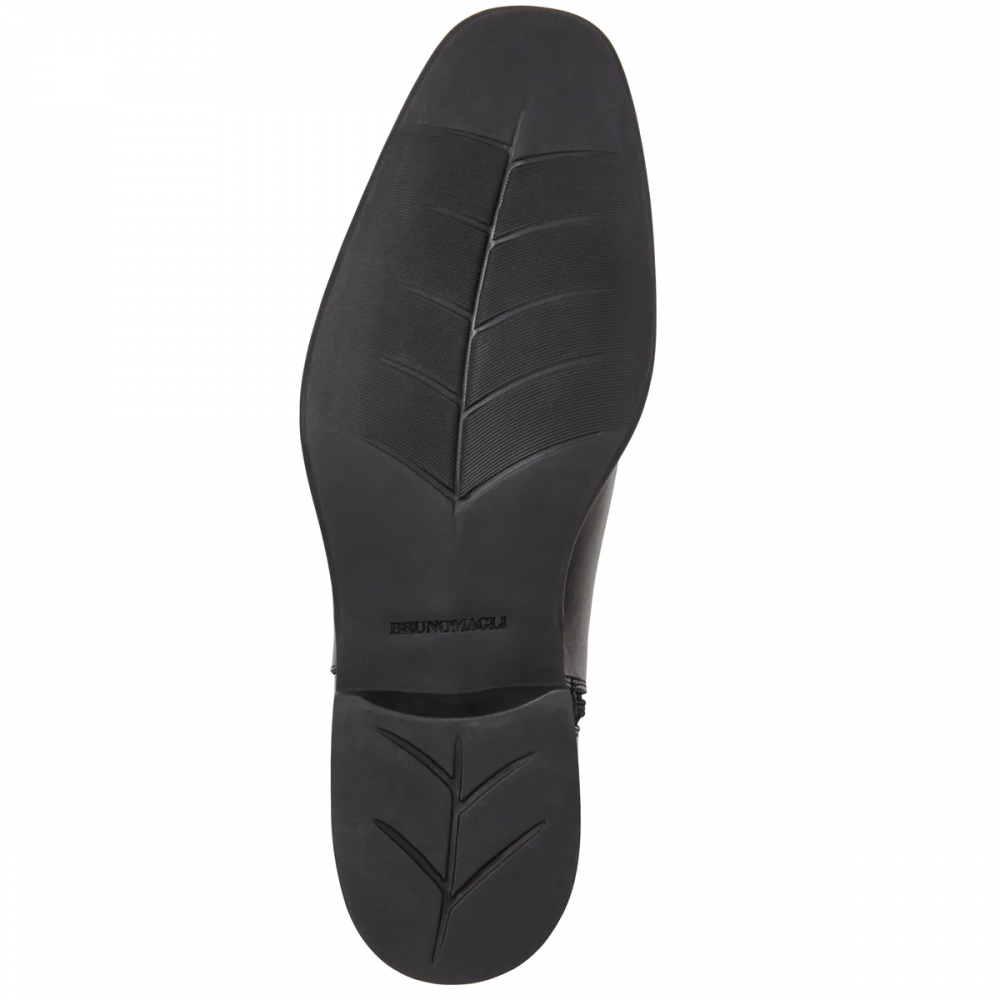 Bruno Magli Raging Leather Side Zip Boots Black | MensDesignerShoe.com
