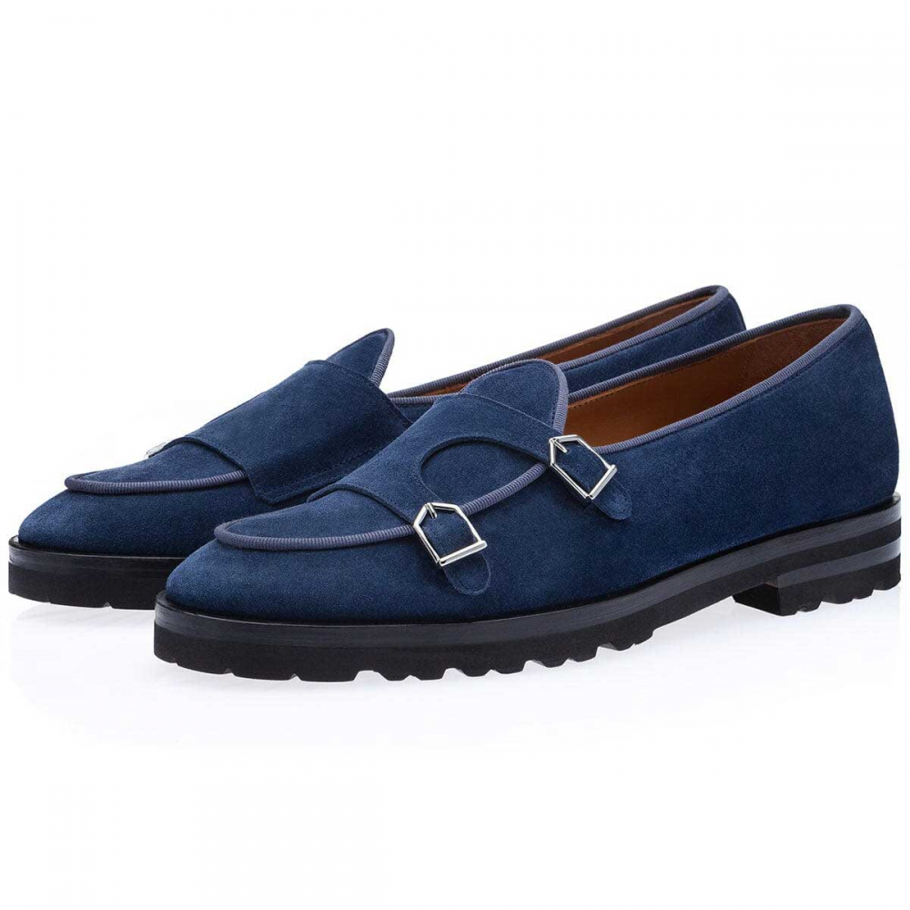 Superglamourous Tangerine 7-T Softy Belgian Loafers Blue Image