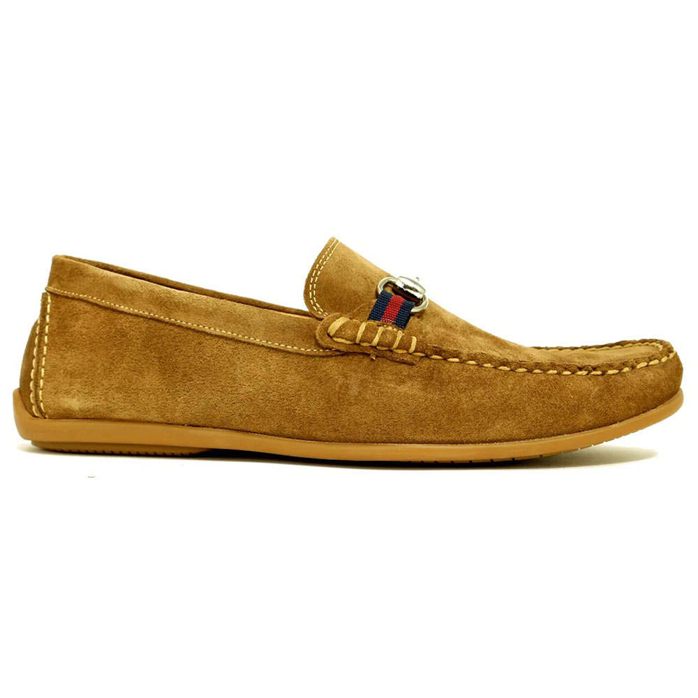 Alan Payne Biarritz Suede Loafers Truffle Image
