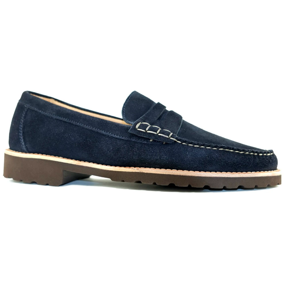 Alan Payne Todd Suede Loafers Navy Image