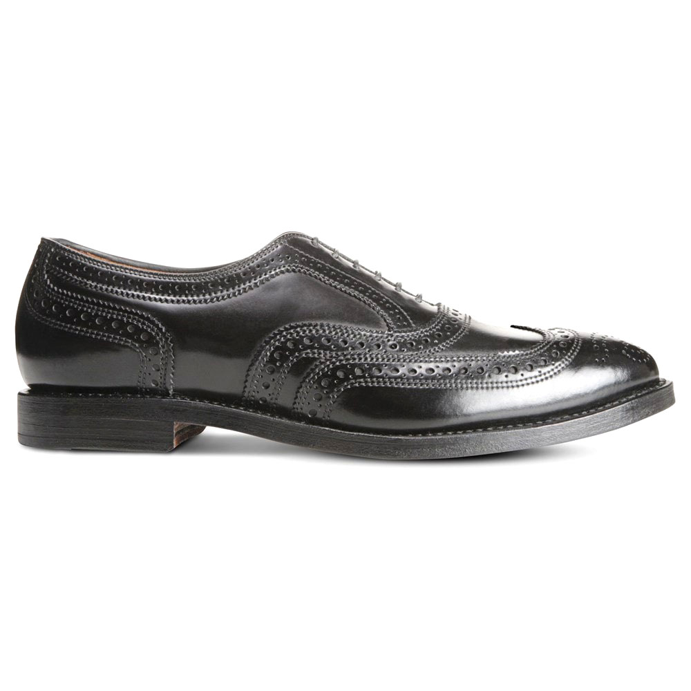 Allen Edmonds Cambridge Shell Cordovan Wingtip Dress Shoe Black (8605) Image
