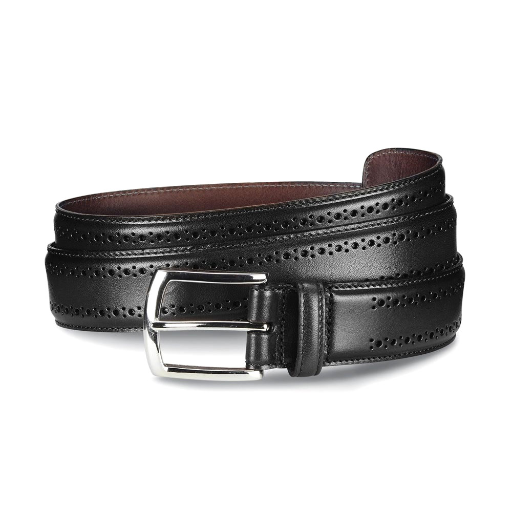 Allen Edmonds Manistee Dress Leather Belt Black (74011) Image