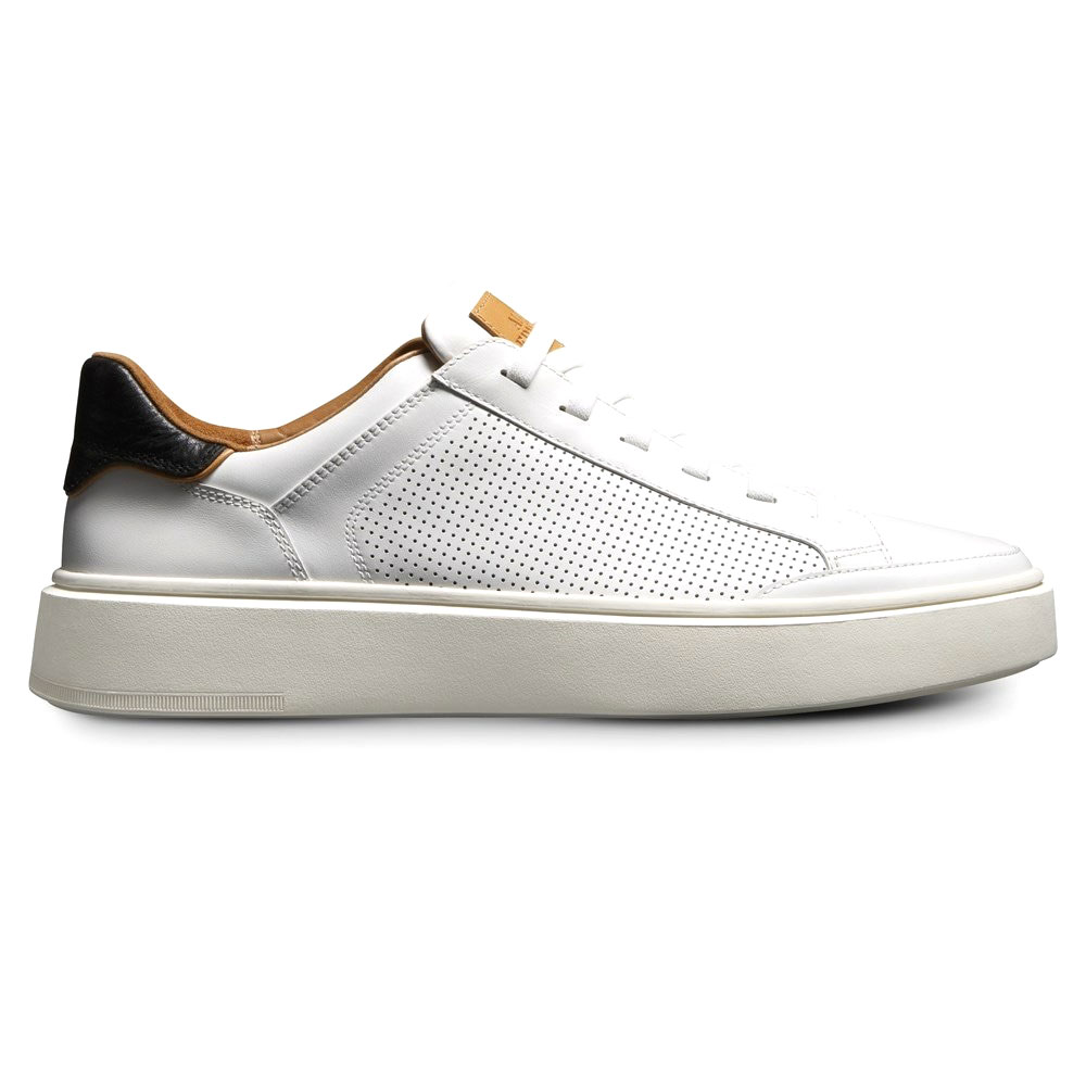 Allen Edmonds Oliver Leather Slip-on Stretch-lace Sneaker White (6152) Image