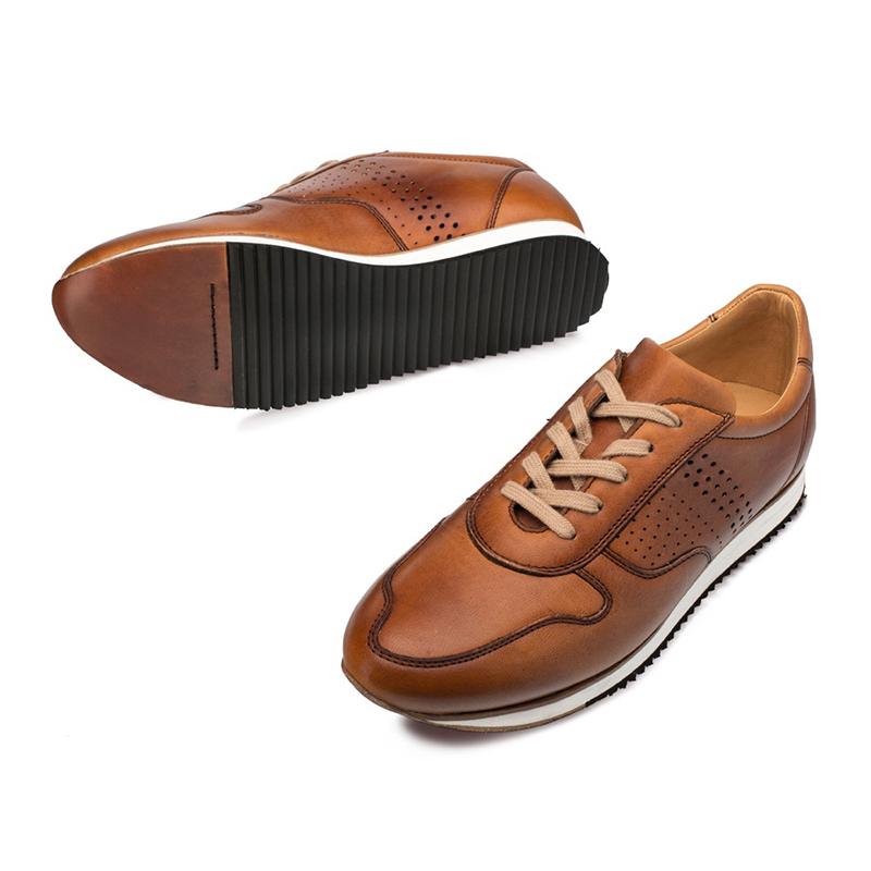 Bacco Bucci Berelli Calfskin Sneaker Tan | MensDesignerShoe.com
