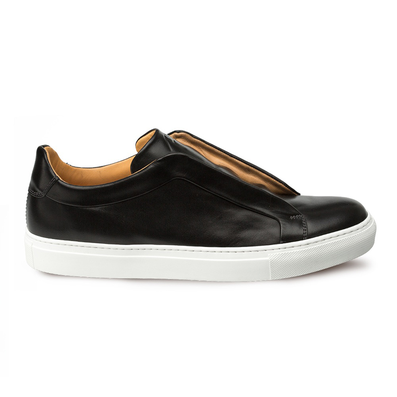 Bacco Bucci Dionisi Calfskin Sneaker Black | MensDesignerShoe.com