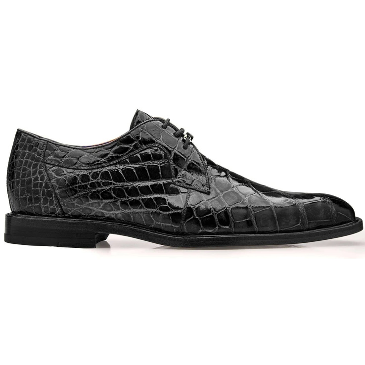 Belvedere Amato Alligator Dress Shoes Black Image