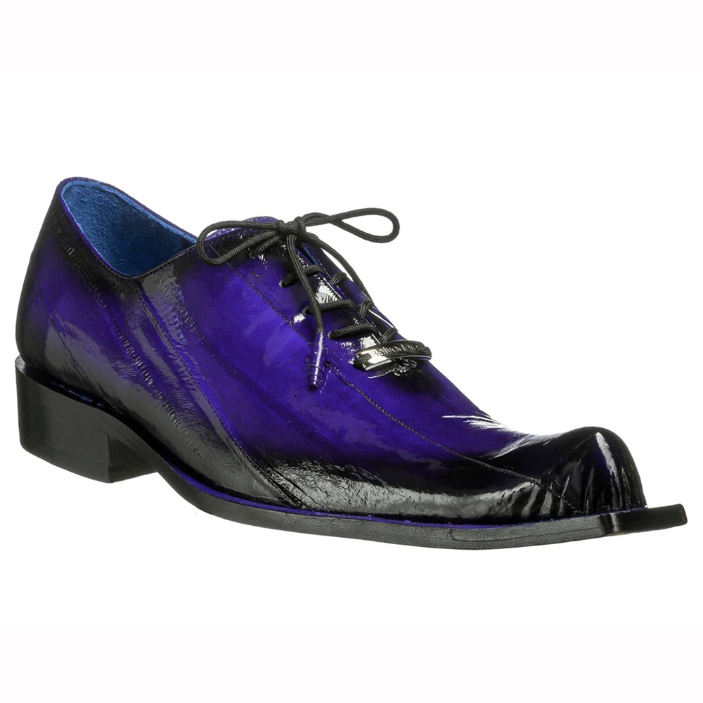 Belvedere Byron Eel Dress Shoes Antique Purple | MensDesignerShoe.com