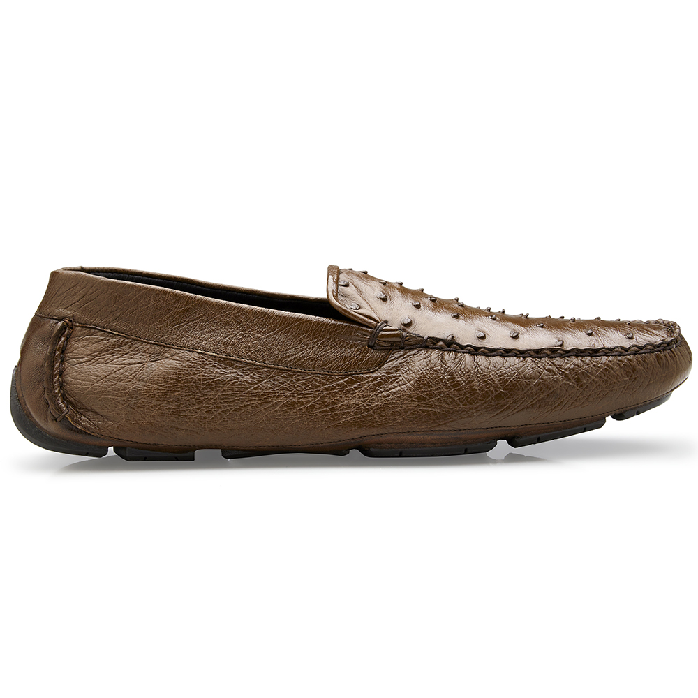 Belvedere Luis Ostrich Shoes Tabac Image