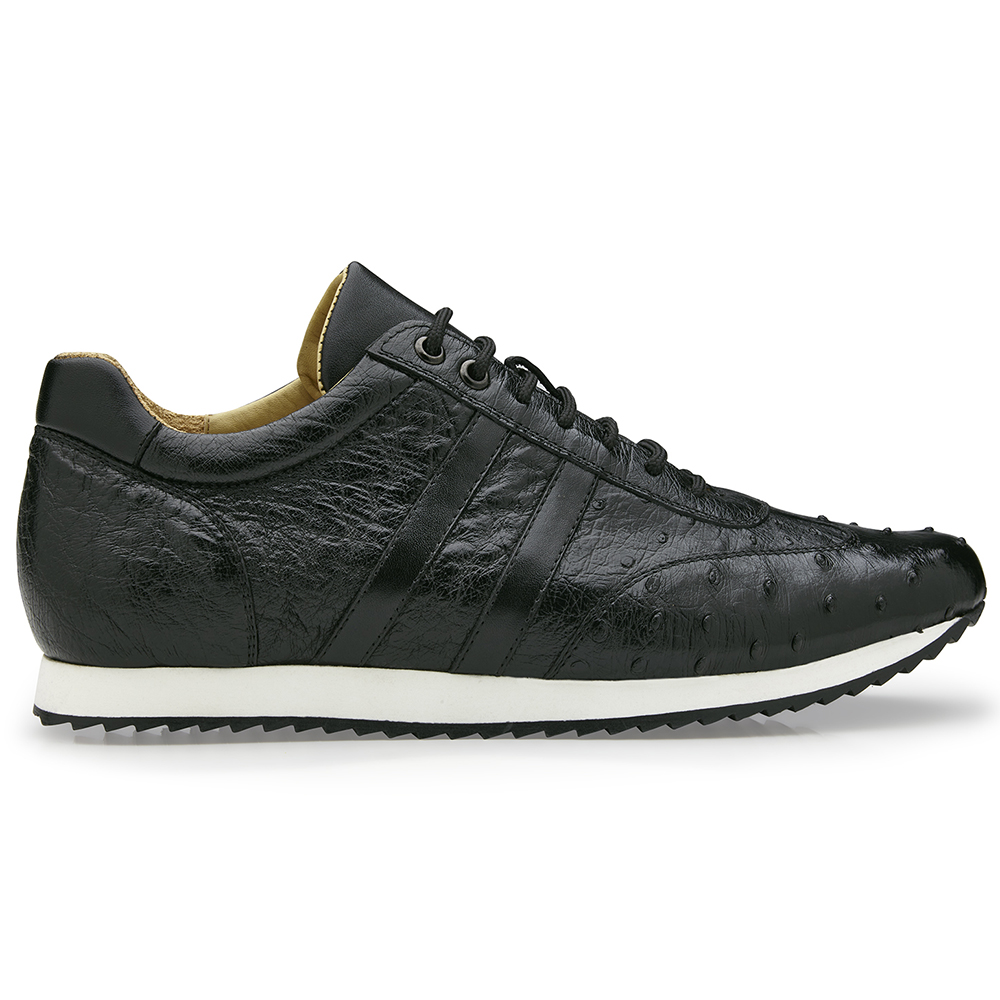 Belvedere Parker Ostrich Leg / Calfskin Sneakers Black Image