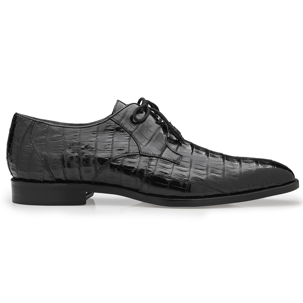 Belvedere Umberto Crocodile Shoes Black Image