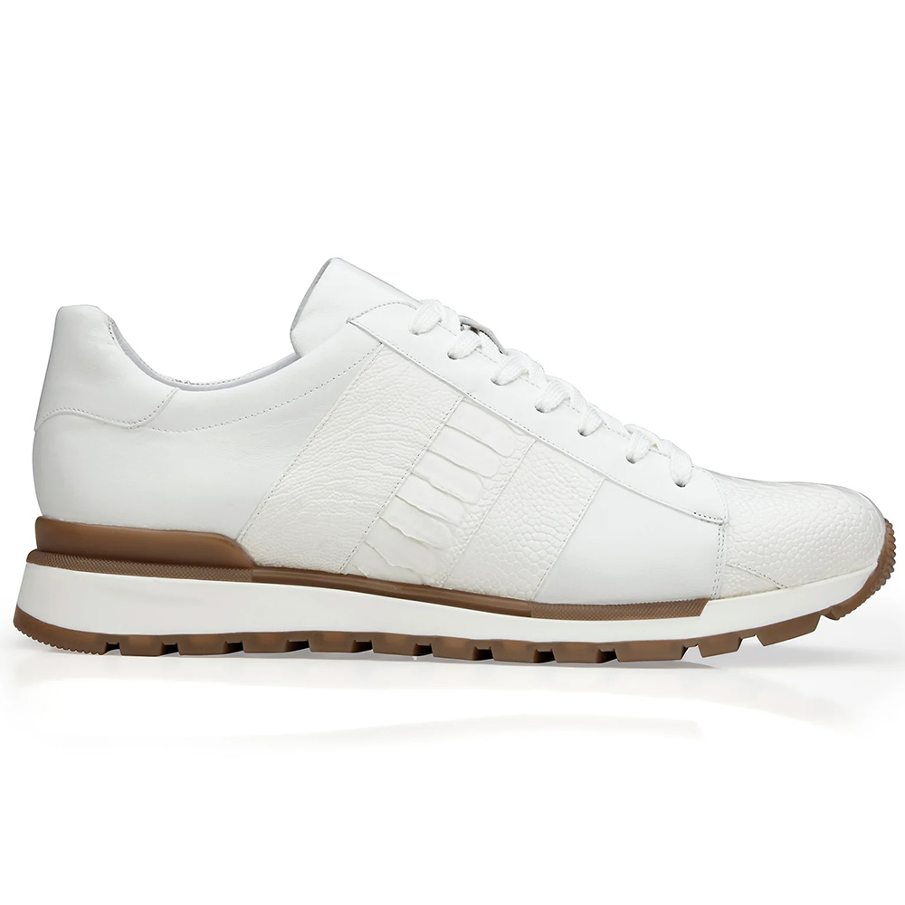 Belvedere Blake Ostrich Sneakers White Image