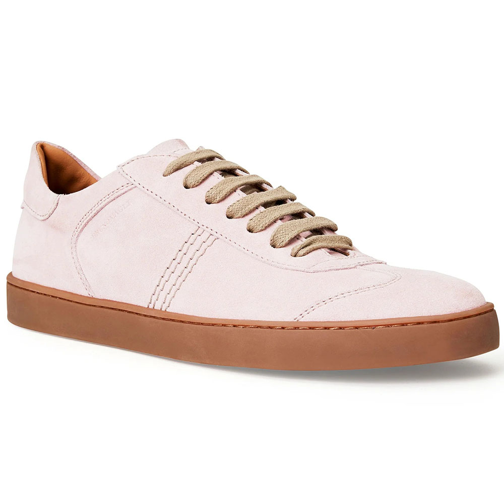 Bruno Magli Bono Suede Lace-up Sneakers Pink Image