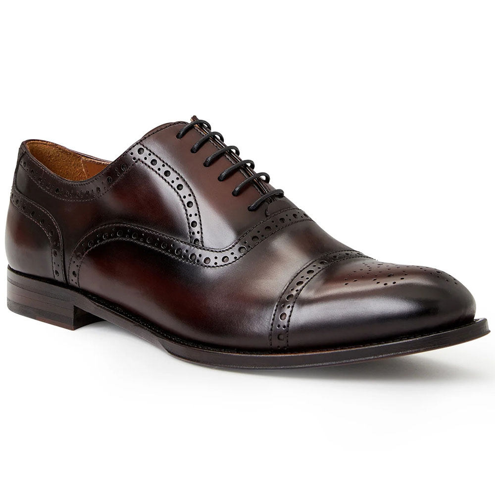 Bruno Magli Jack Leather Lace-up Oxfords Rust Image