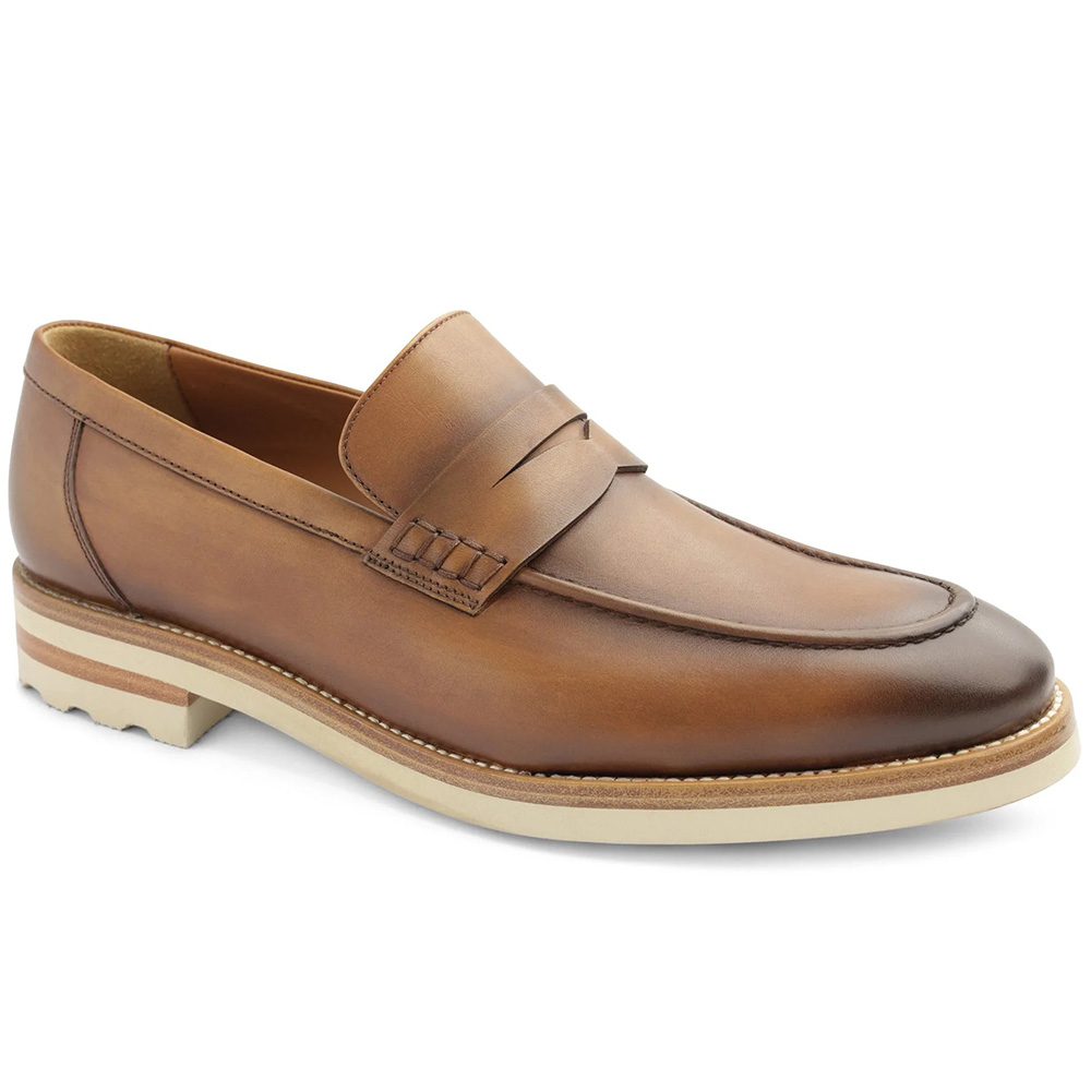 Bruno Magli Varrone Leather Penny Loafers Cognac Image
